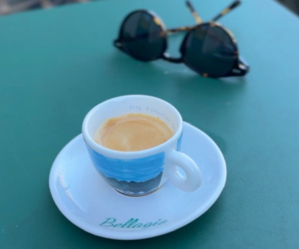 A classic Italian view from mornings on Lake Como, cappuccino and sunshine