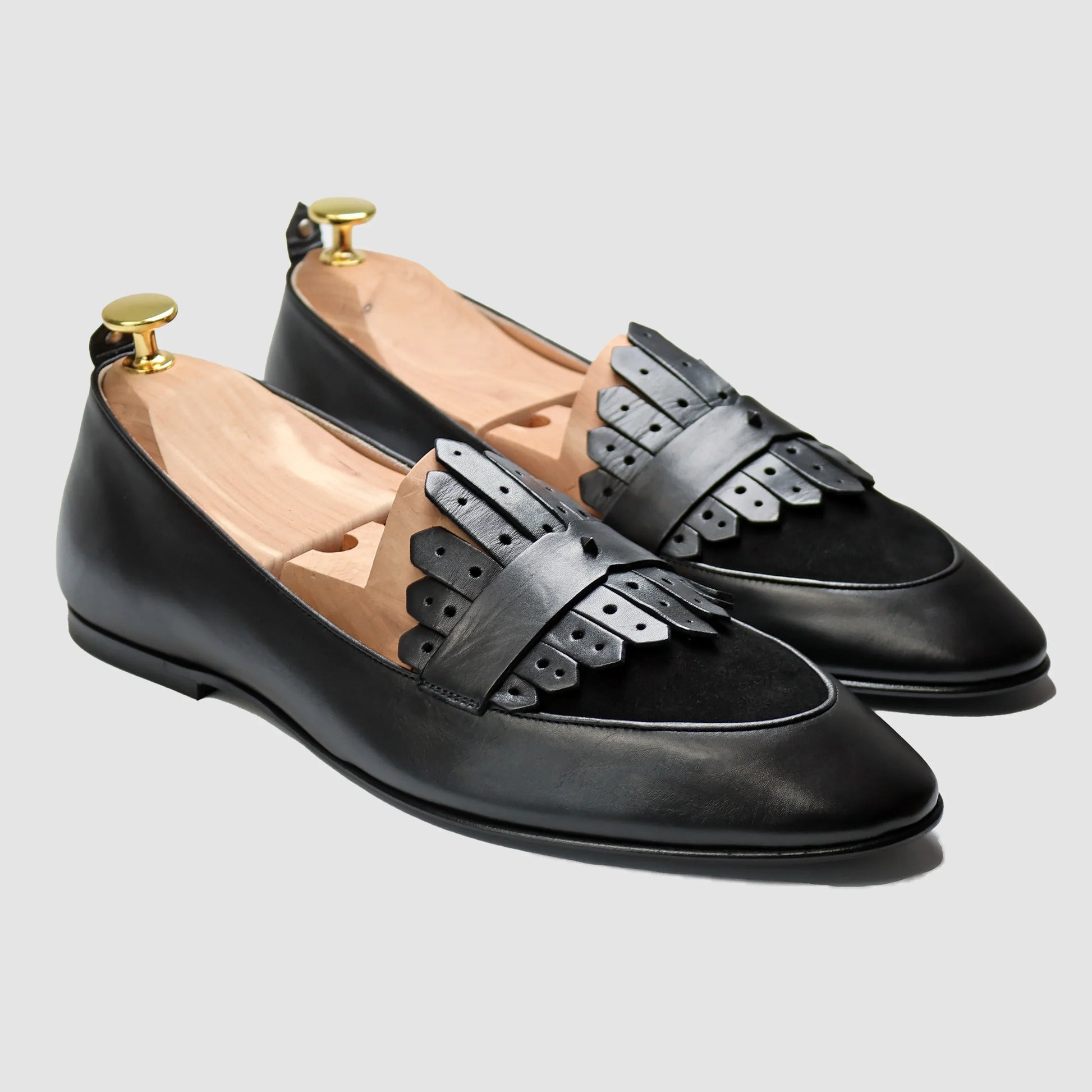 Scottie Kilt Loafer | Handcrafted Italian Mens Leather Shoe 10 / Nero Scottie Kilt Loafer | Handcrafted Italian Mens Leather Shoe 10 / Nero