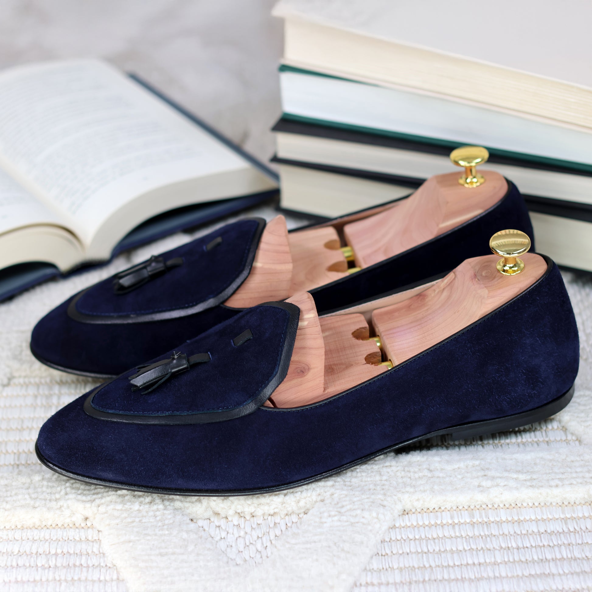 Valedictorian Tassel Loafer | Italian Suede Men's Dress Shoes JB Ander Valedictorian Tassel Loafer | Italian Suede Men's Dress Shoes JB Ander