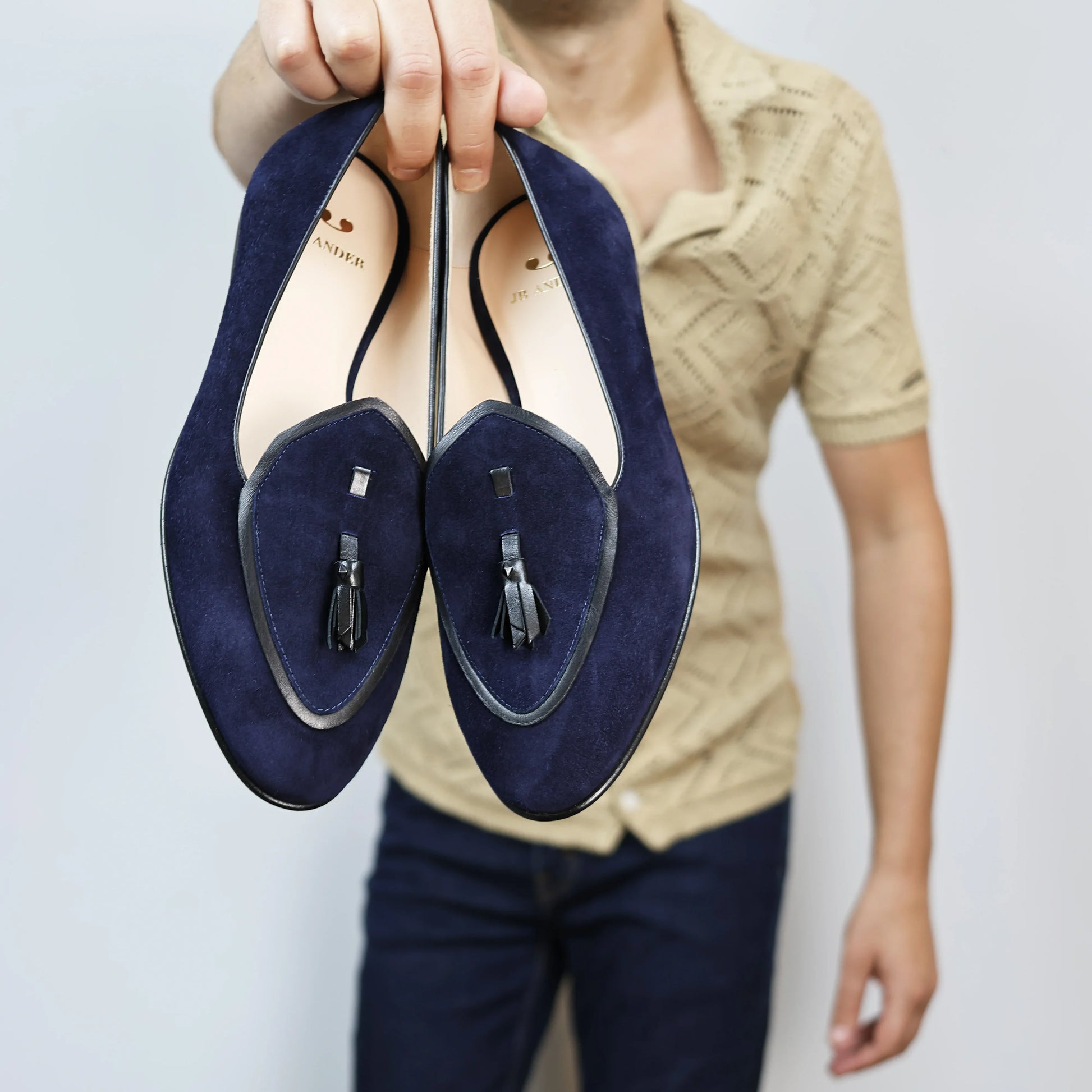 Valedictorian Tassel Loafer | Italian Suede Men's Dress Shoes JB Ander Valedictorian Tassel Loafer | Italian Suede Men's Dress Shoes JB Ander