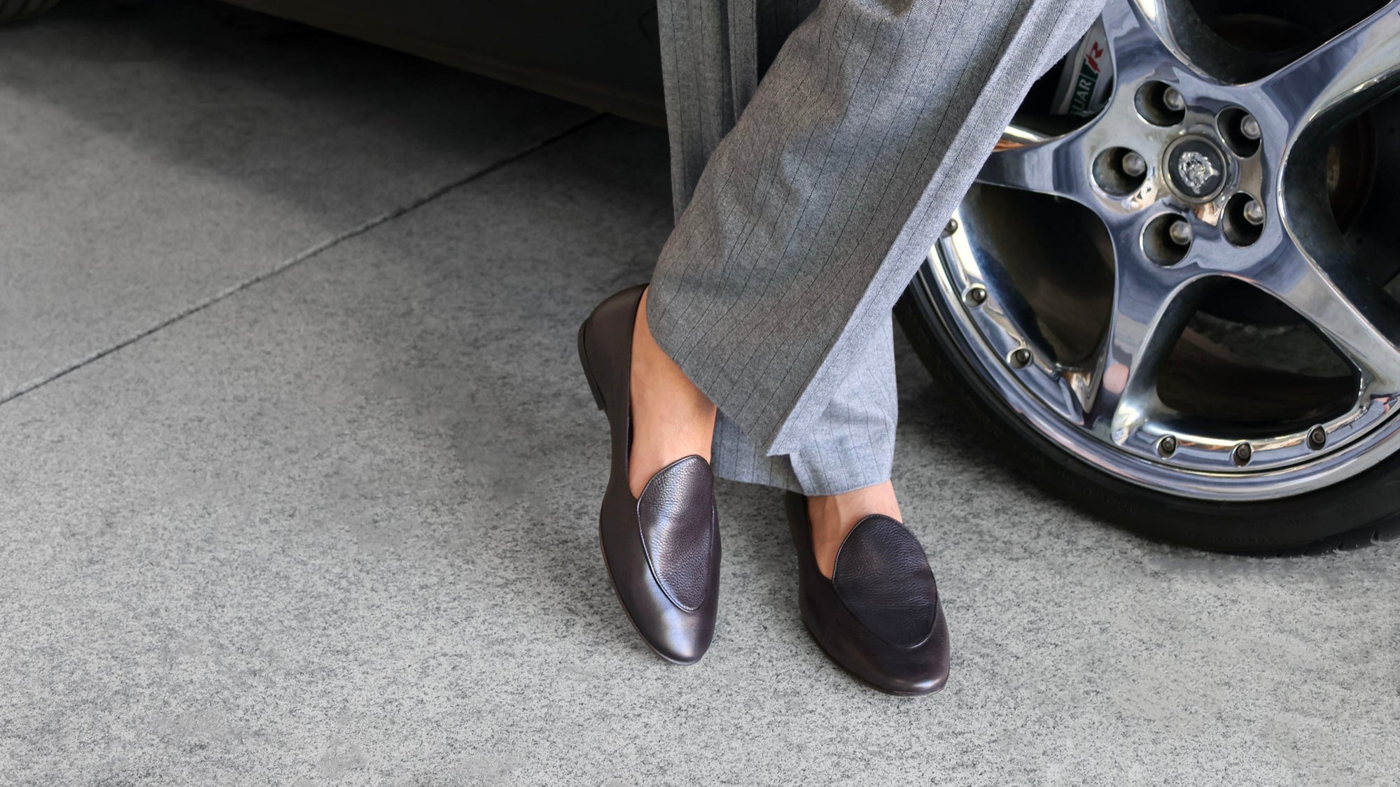 JB Ander's the Vivaldi pebbled leather Venetian loafers