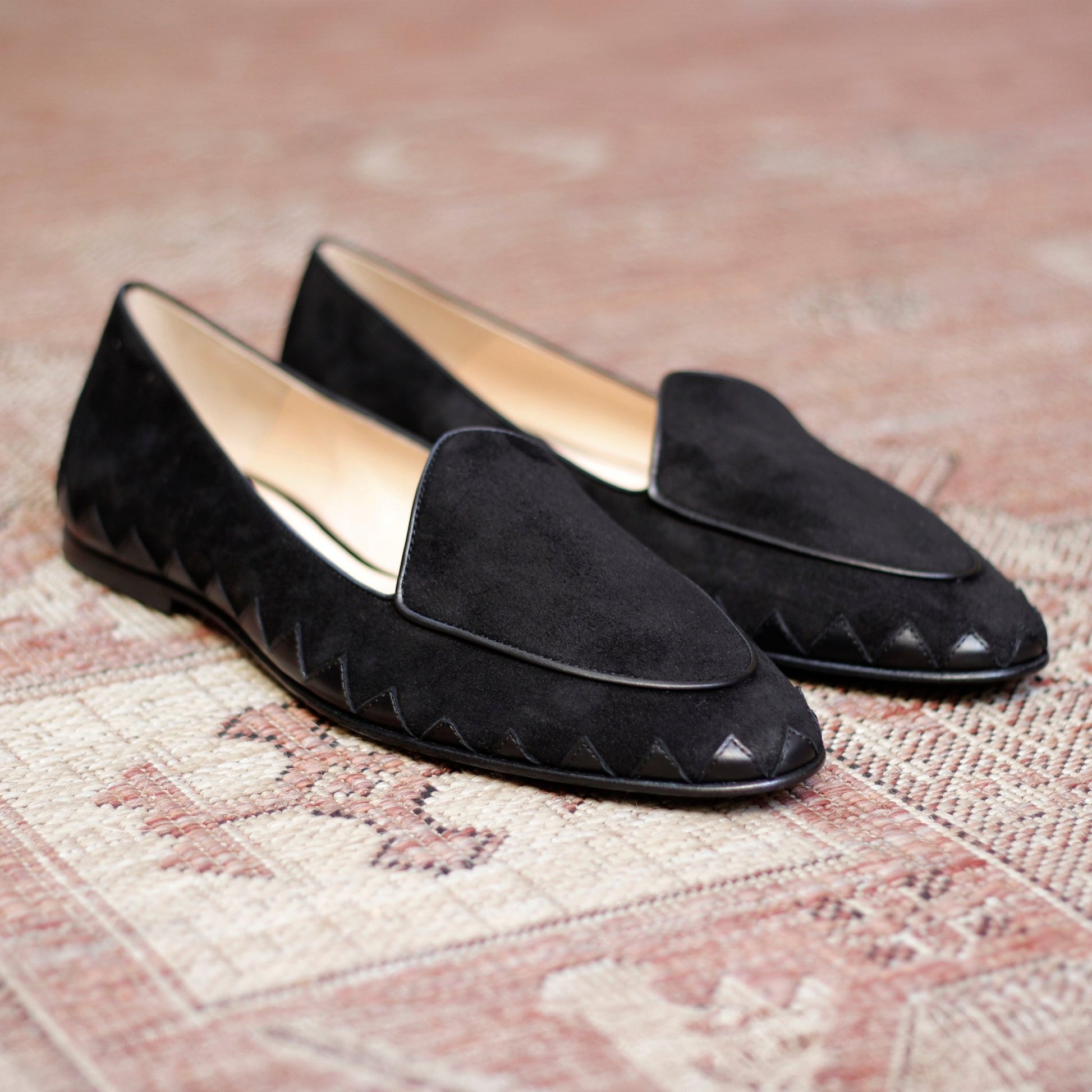 Great White Loafer (Nero Suede) - JB Ander