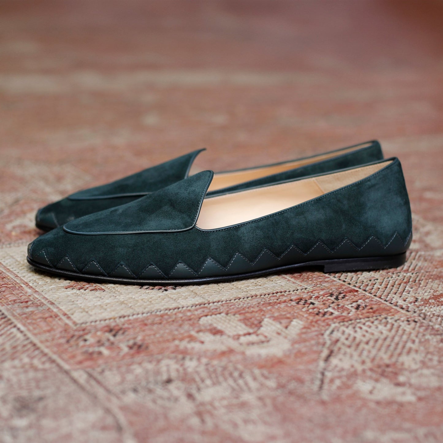 Great White Loafer (Verde Suede) - JB Ander